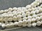 9-10mm Cream Large Hole Fresh Water Nugget Pearls (8" Strand)